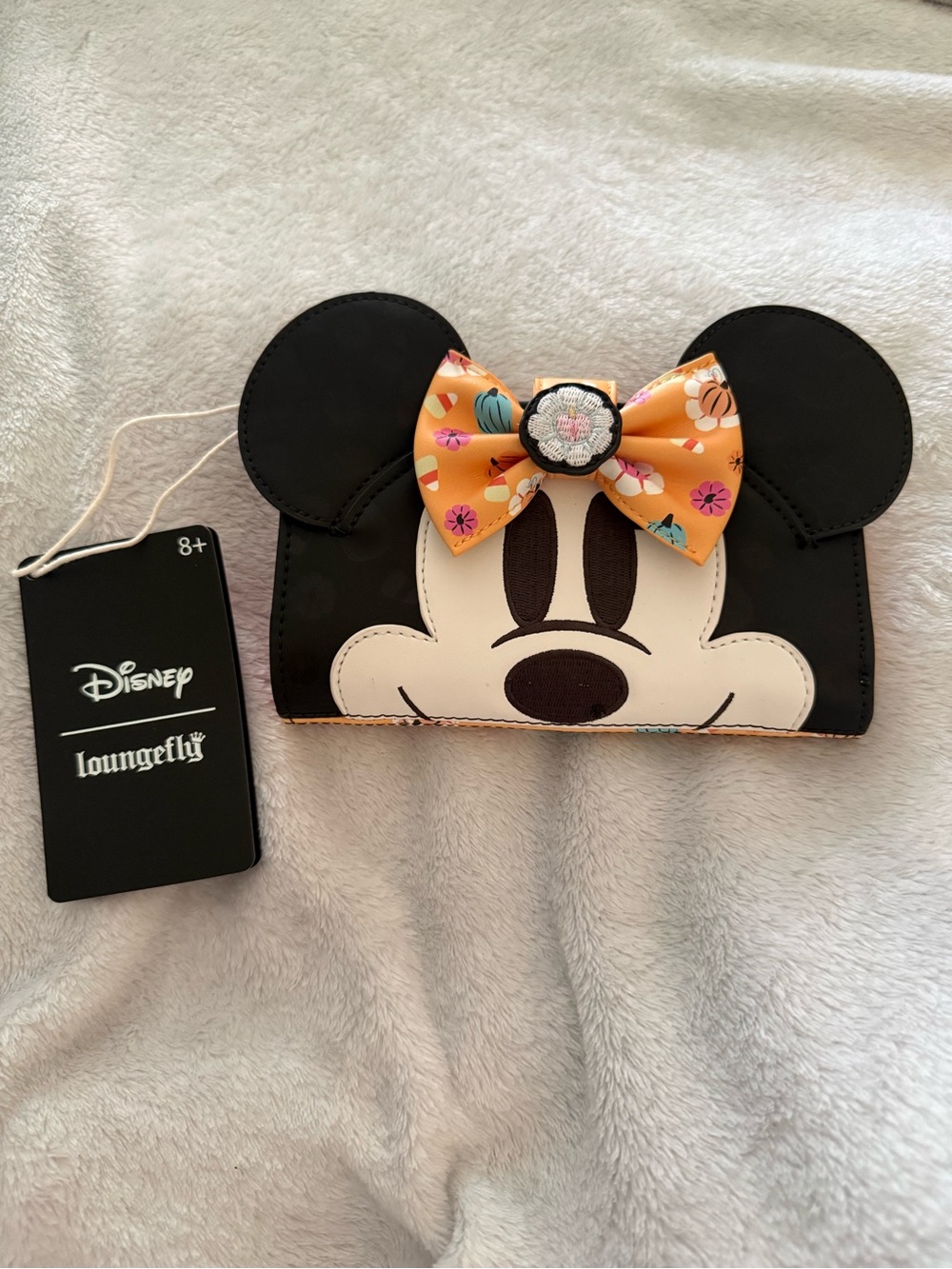 Loungefly Minnie Mouse Wallet with Yellow Floral Bow